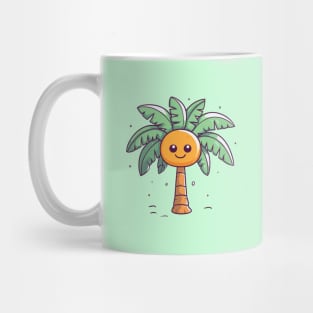 Cute Palm Tree cartoon, kids design Mug